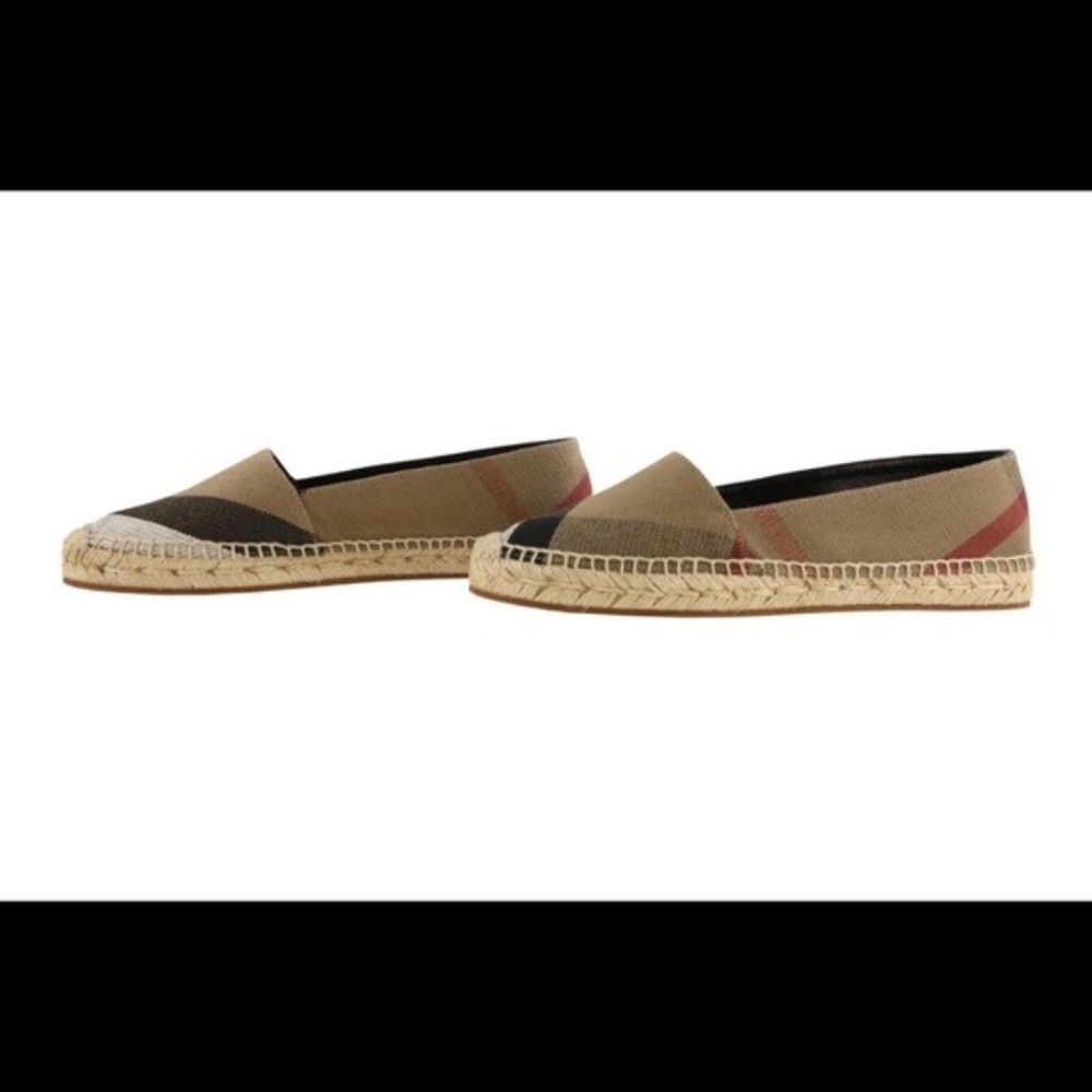Burberry Beige Hodgeson espadrilles flat